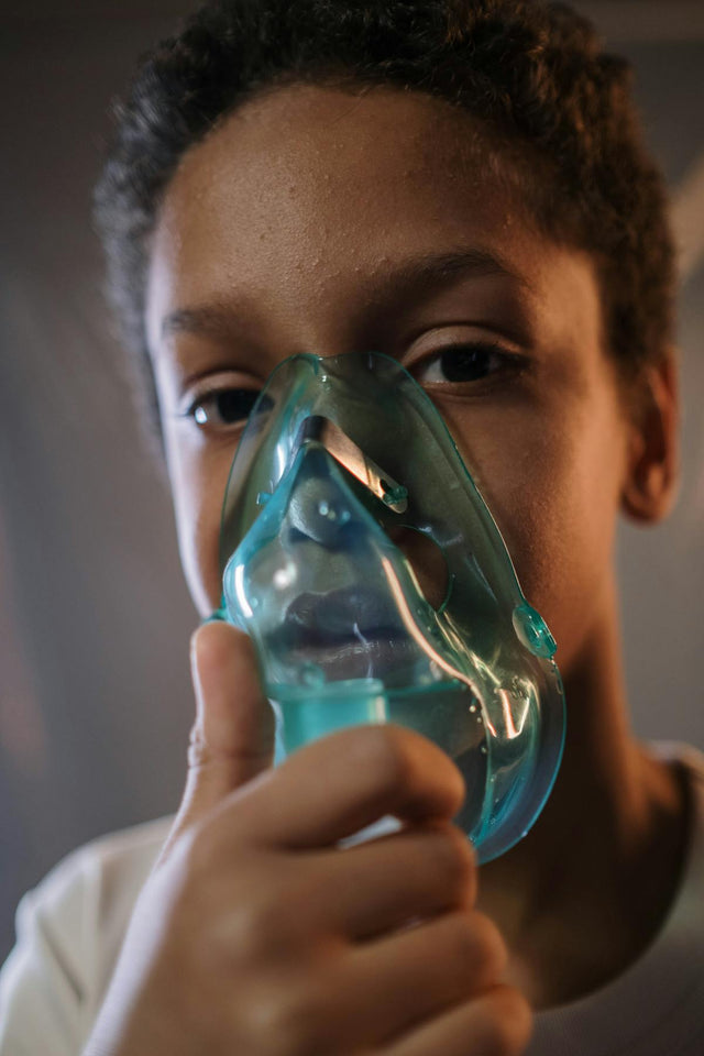 Child using inhaler