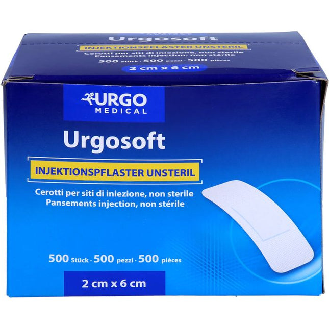 Urgosoft Injection Plasters for Sensitive Skin, All-round Adhesive 2 x 6 cm