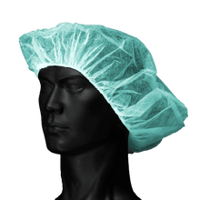 Surgical non-woven cap premium beret, green, Ø approx. 52 cm