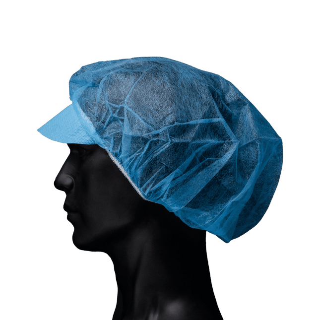 OP-Vlies-Hauben Barett premium, blau, Ø ca. 52 cm