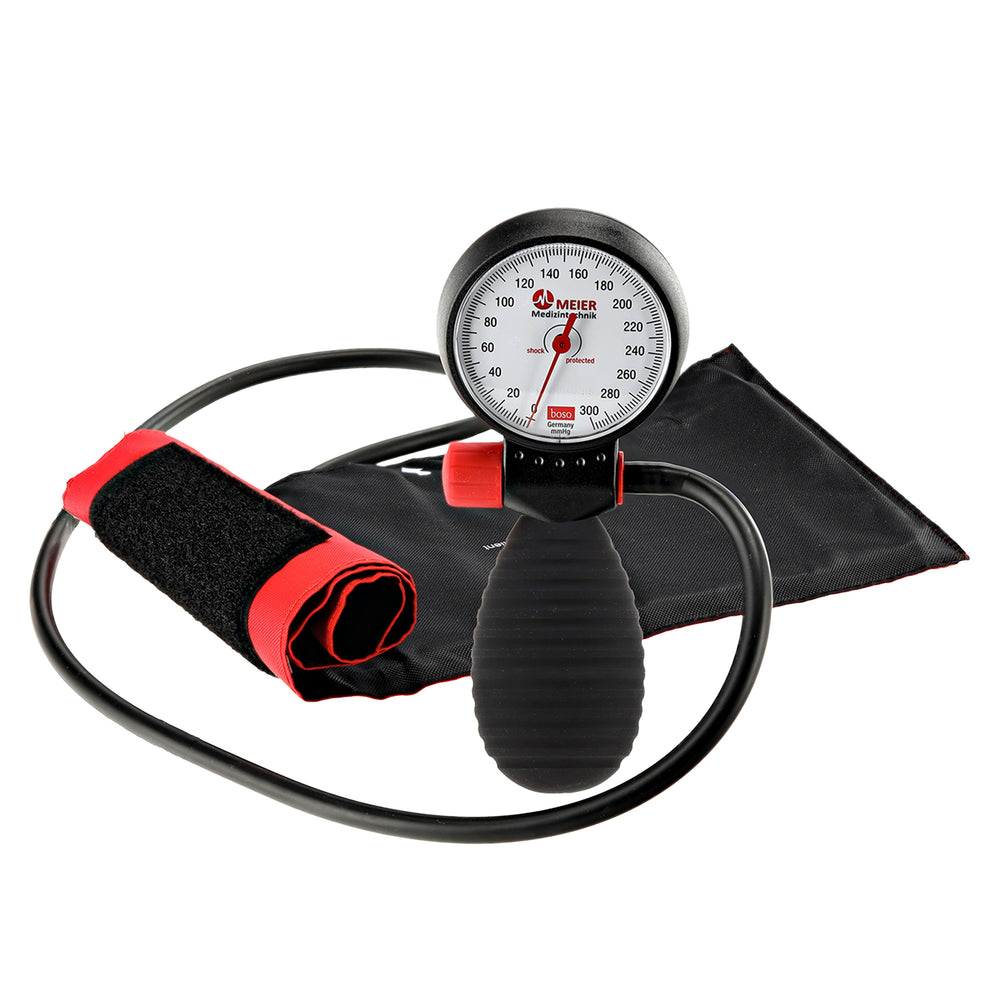boso-manual blood pressure monitor Ø60mm, double tube, with large cuff for large arms, 33-41