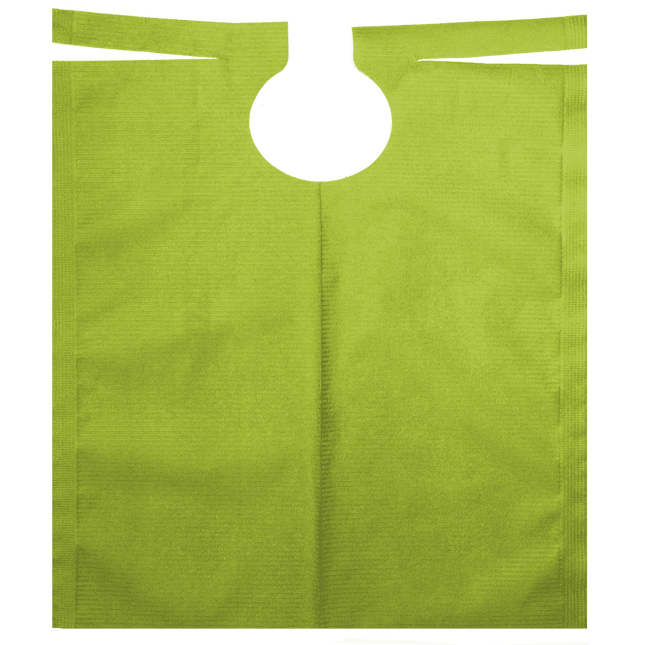 Patient Cape, PE FILM + TISSUE, 60x54cm, light green