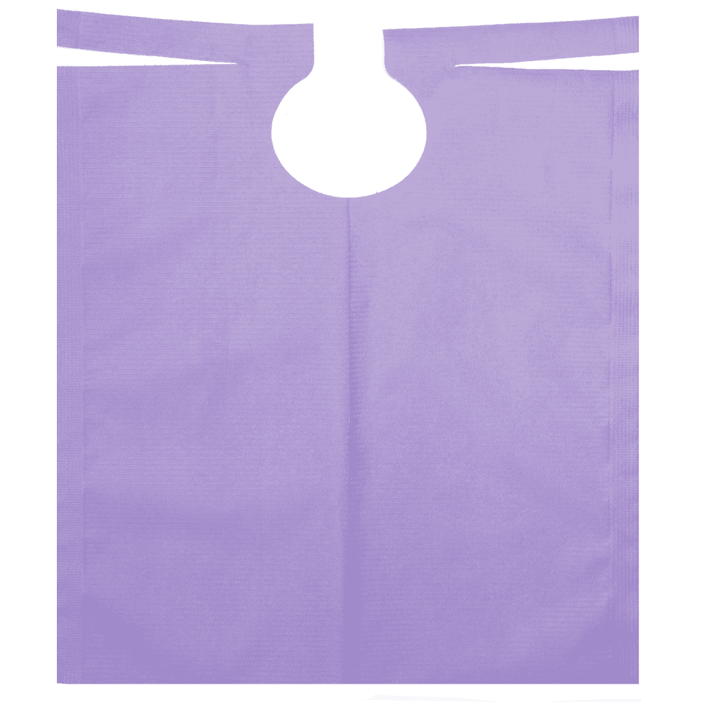 Patient Cape, PE FILM, 80x54cm, light blue