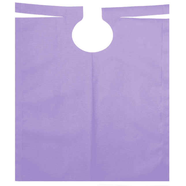 Patient cape, PE film, 80x54cm, light blue