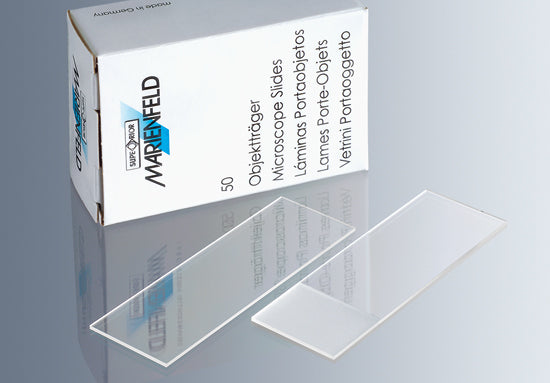 Microscope slides with frosted end 76x26mm