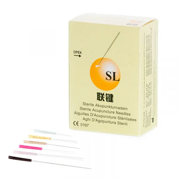 SL-Acupuncture Needles mit Plastic Handle, blue, 0,20x15mm