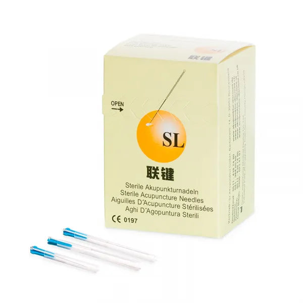 SL-Acupuncture, with Guide Tube, 0,20x25mm, Silver Handle