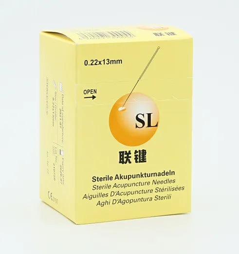 SL-Acupuncture, with Guide Tube, 0,22x13mm, Silver Handle