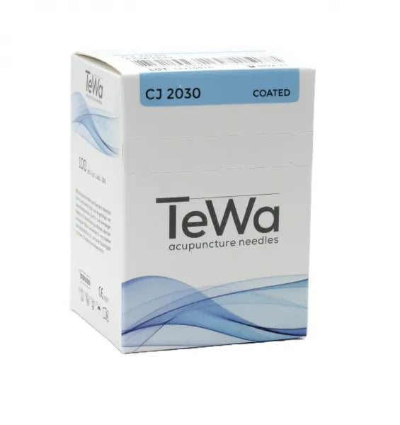 TeWa Acupuncture Needles, CJ-Type 0,20x30mm, sterile, with Guide Tube, Copper Coil Handle