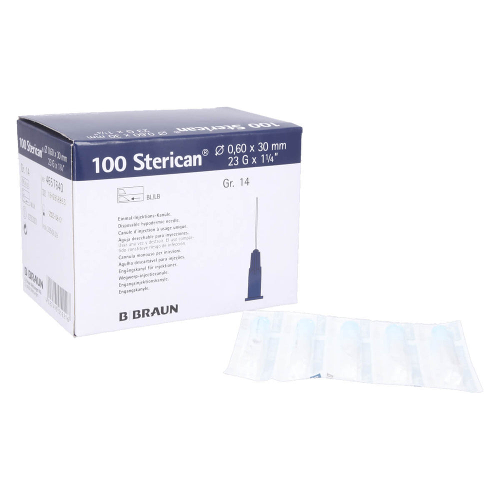 B. Braun Sterican Kanüle 23G blau 0.60x30mm Produktbild