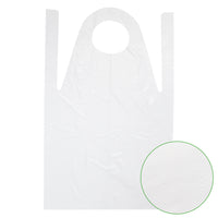 medimex PE Aprons classic plus, embossed, 75x125 cm, white