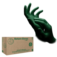 Nature Gloves, Nitril-Untersuchungshandschuh XS, puderfrei,grün