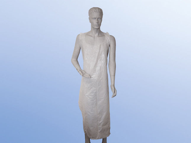 medimex PE Aprons classic plus, hammered, 75 x 140 cm, white