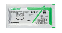 Suture material Dafilon DS 19 USP 4/0, 1.5 metric, thread length 45cm