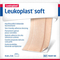 Leukoplast soft white 4cmx5m, adhesive bandage, non-sterile