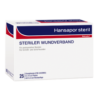 Hansapor Steril, 8 cm x 10 cm, 25 pieces