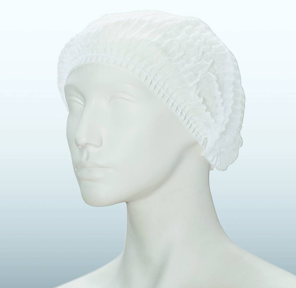 Non-woven mob caps efficient, white, approx. 48 cm diameter