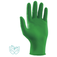 Nature Gloves, Nitril-Untersuchungshandschuh L, puderfrei,grün