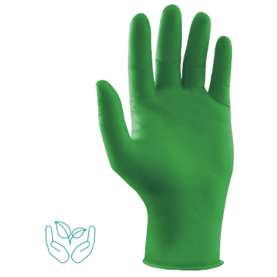 Nature Gloves, Nitrile Examination Glove XL, powder-free, green