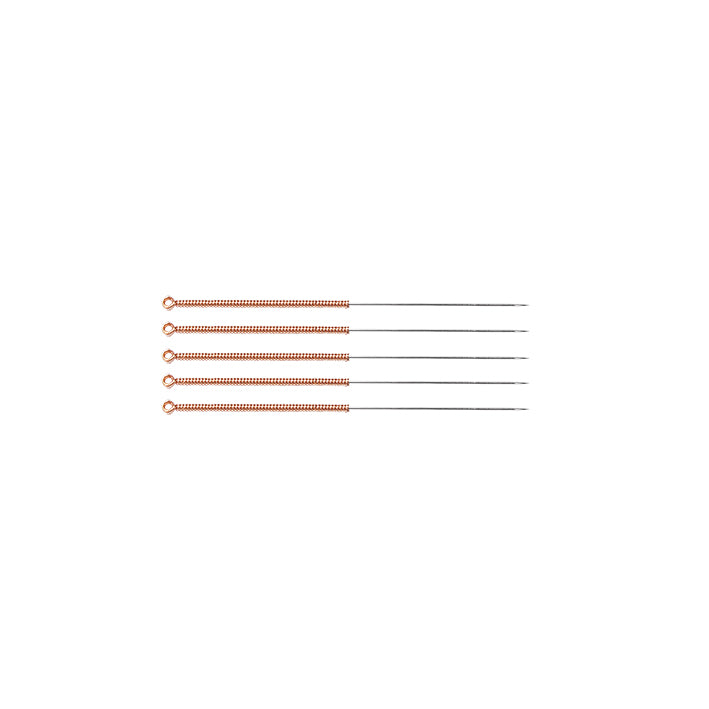TeWa Acupuncture Needles, CB-Type 0,20x15mm, sterile, without Guide Tube, Copper Coil Handle