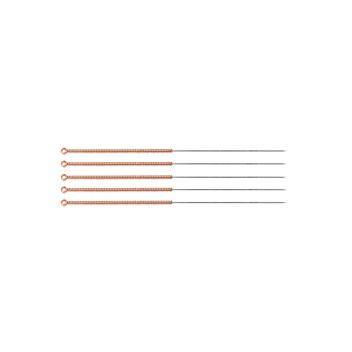 TeWa Acupuncture Needles, CB-Type 0,25x25mm, sterile, without Guide Tube, Copper Coil Handle