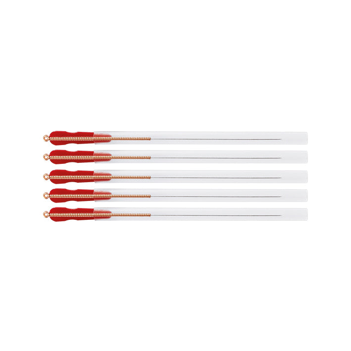 TeWa Acupuncture Needles, CJ-Type 0,16x30mm, sterile, with Guide Tube, Copper Coil Handle