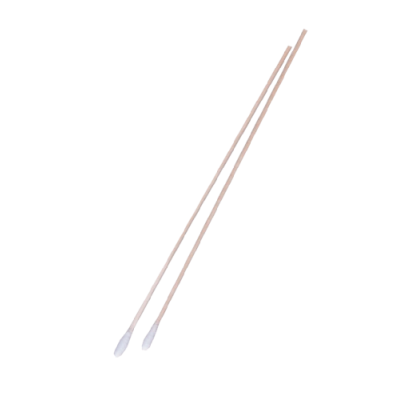 Wooden cotton swabs, sterile, paired, L=15cm, Swab Ø4.5