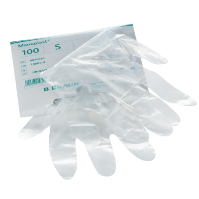PE gloves Manuplast, small