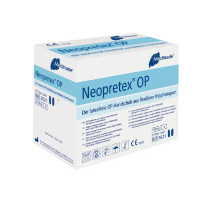 Neopretex OP-Handschuh aus Neopren, puder-u. latexfrei, Gr. 6,5
