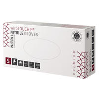 wiroTOUCH PF, Nitrile Gloves, white, S powder-free