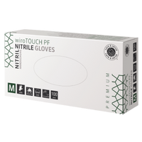 wiroTOUCH PF, Nitrile Gloves, white, M powder-free