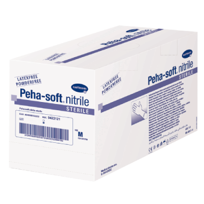 Peha-soft nitrile, steril, puderfrei, Gr. L, groß