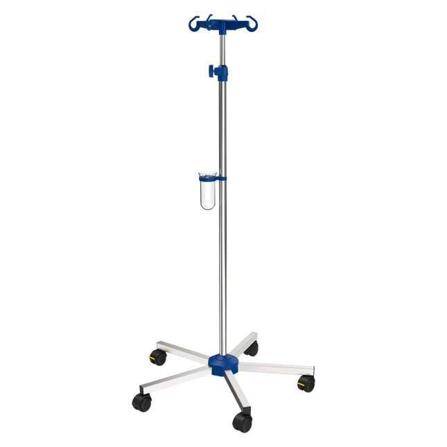 IV Pole - Chrome-Plated Individual Packaging and ALLEN KEY, with Plastic Bottle Cross #I1N41121 / 229030