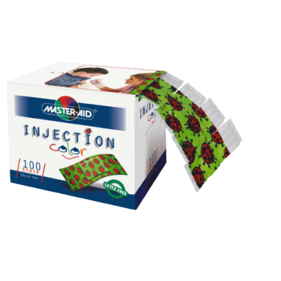 Master Aid Injection Plasters, 3.8cm x 1.8cm Ladybug, color