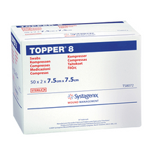 TOPPER 8 5,0 x 5,0 cm unsterile Kompresse