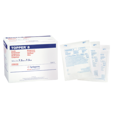 TOPPER 8 7.5 x 7.5 cm sterile compress