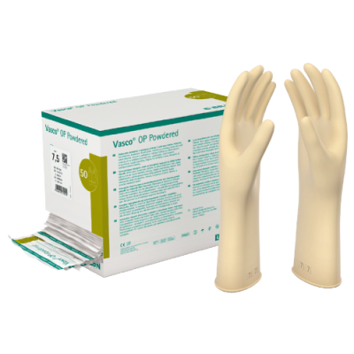 Latex-OP-Handschuhe VASCO OP POWDERED, gepudert, Gr. 7
