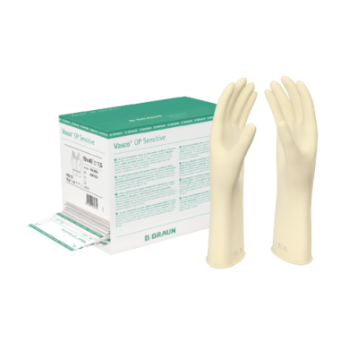 Latex Surgical Gloves Vasco OP Sensitive Powder-Free, Size 8