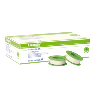Leukosilk 2,5cmx5m, without Protective Ring