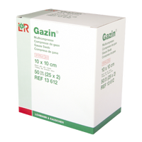 Gazin compresses 10x10cm, non-sterile, 8-ply
