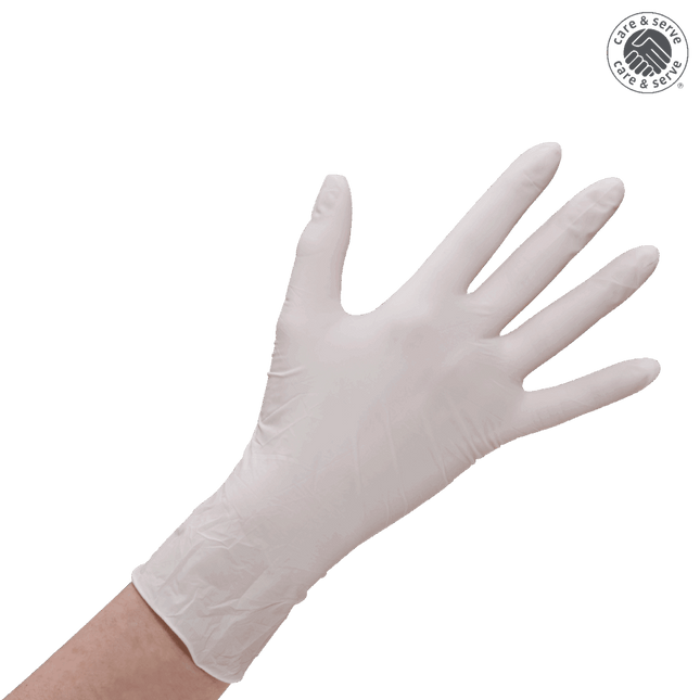 wiroSMOOTH P, Latex Handschuhe, weiß, M gepudert