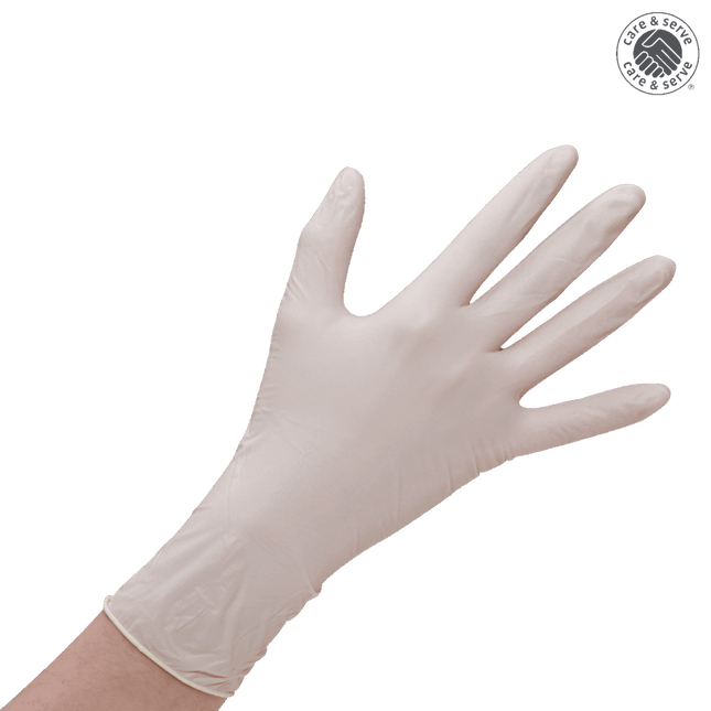 wiroMICROGRIP PF, Latex Gloves, white, L powder-free