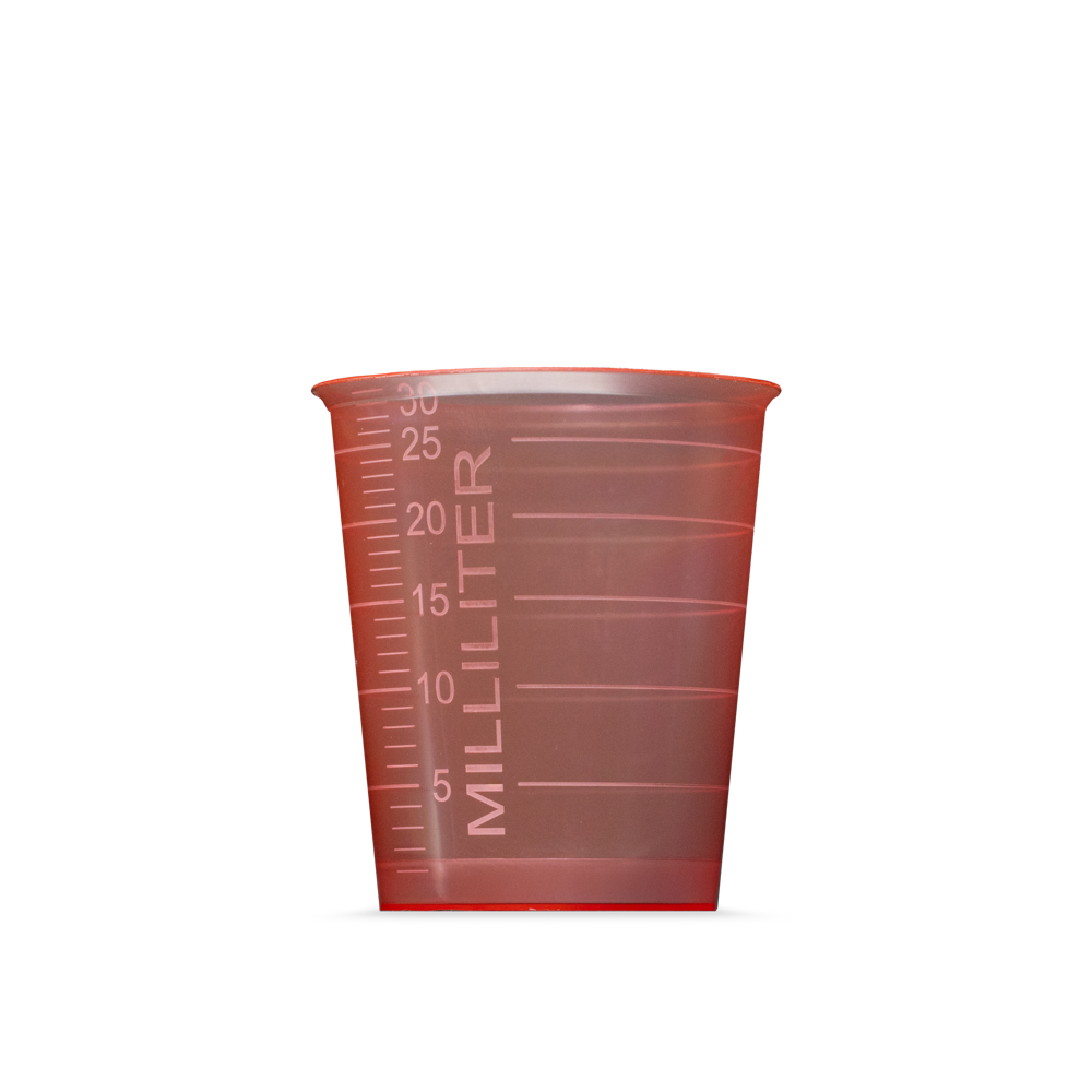 medimex Med-Becher classic, 30 ml, rot