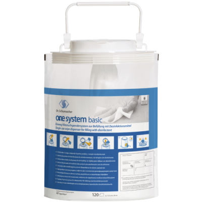 one system BASIC disposable non-woven wipe dispenser system a 120 wipes