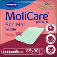 Moli Care® Premium Bed Mat Textile 7 Drops 85 x 90