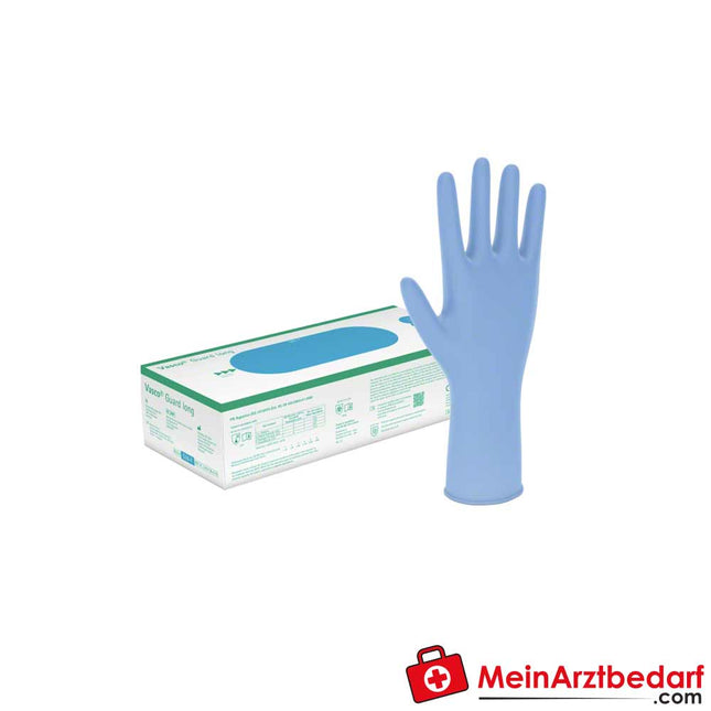 Vasco Guard long Gr.XL, puder-u. latexfrei, unsteril, blau, Nitril-Untersuchungshandschuhe, 290mm