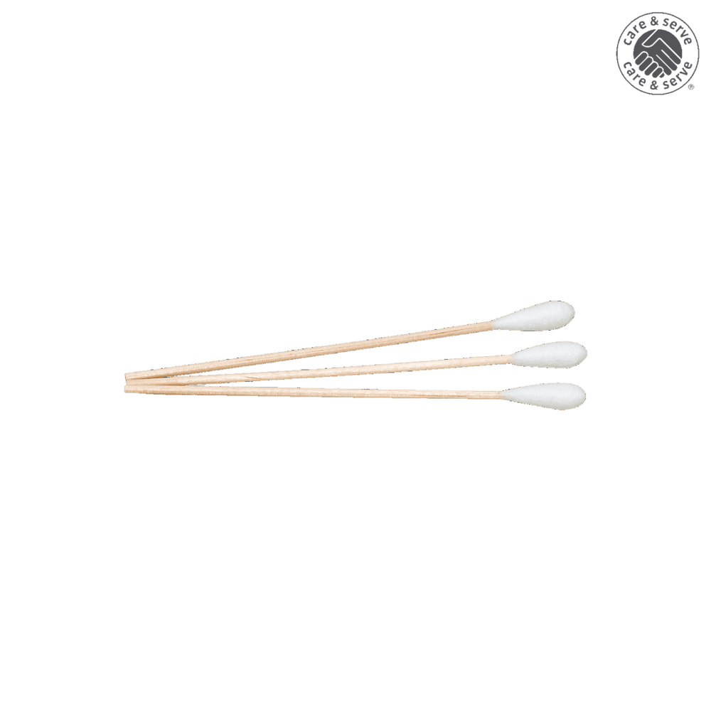 Plastic cotton swabs, length 15cm, swab Ø10x35mm