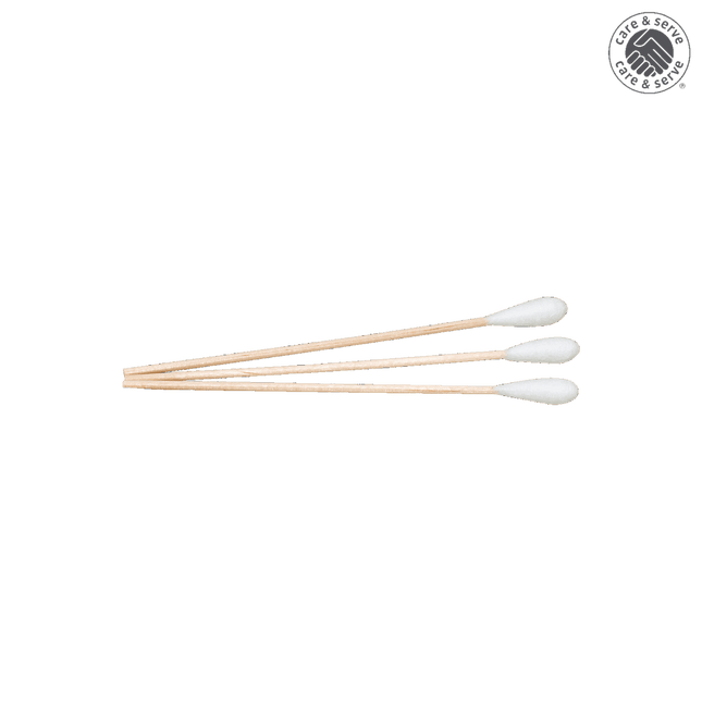 Plastic cotton swabs, length 15cm, swab Ø10x35mm