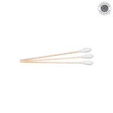 Cotton swabs made of plastic, sterile, individually wrapped, L=15cm, swab Ø10x35mm