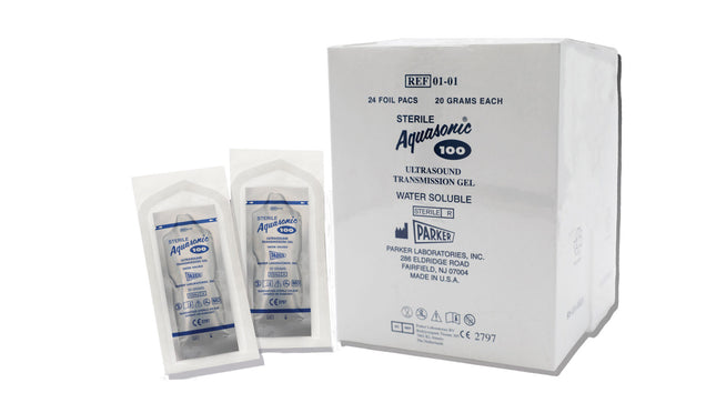Ultrasound Gel Aquasonic 100 sterile, 20g pouch